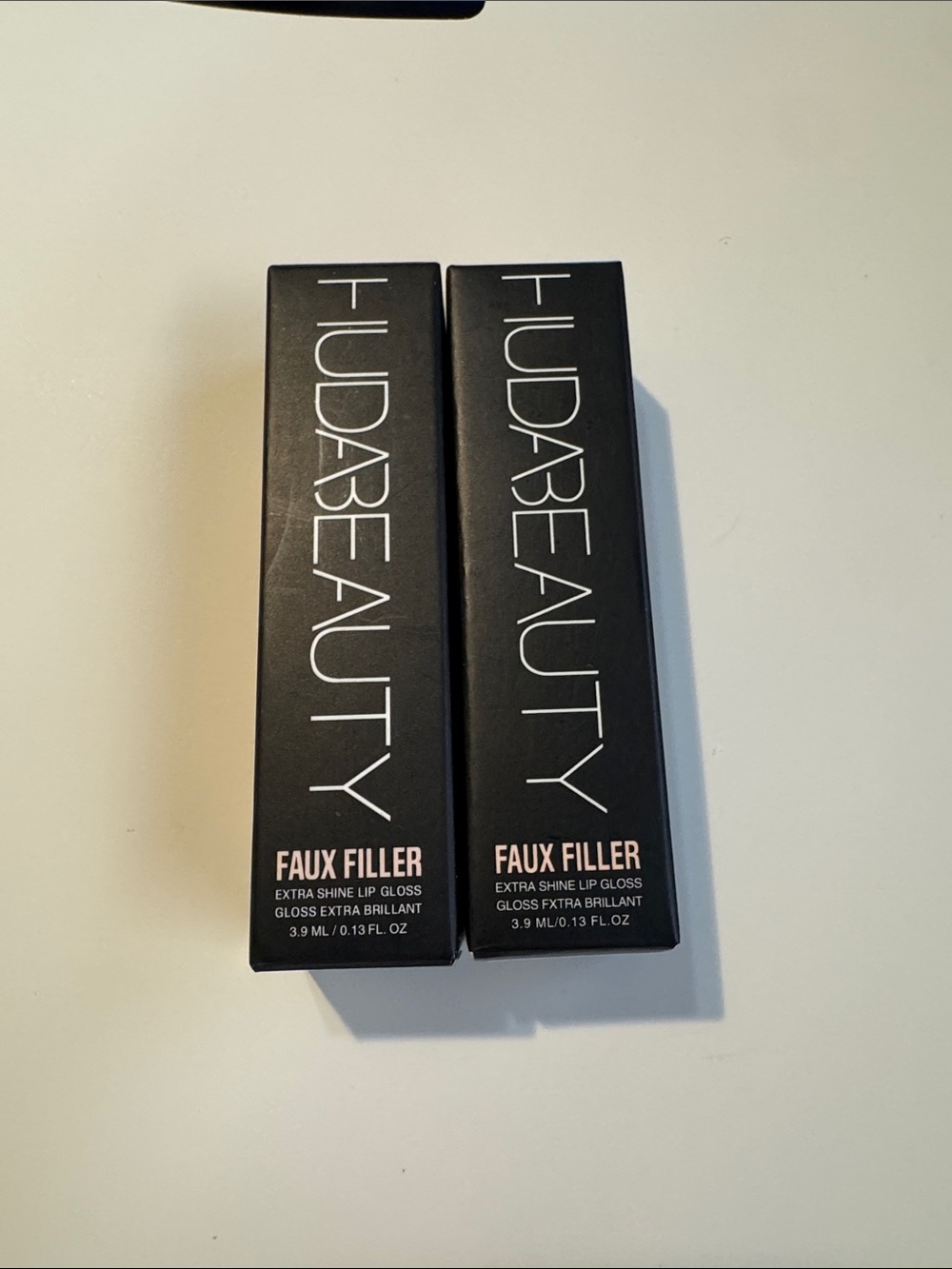 HUDA BEAUTY Faux Filler Extra Shine Lip Gloss Duo - Nude Pink